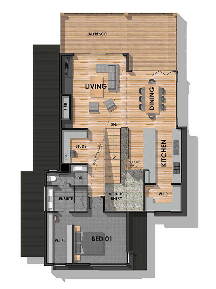 Mount Duneed 32 Display Home First Floor Plan