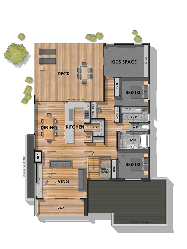 Torquay 32 House Design First Floor Floorplan REV2