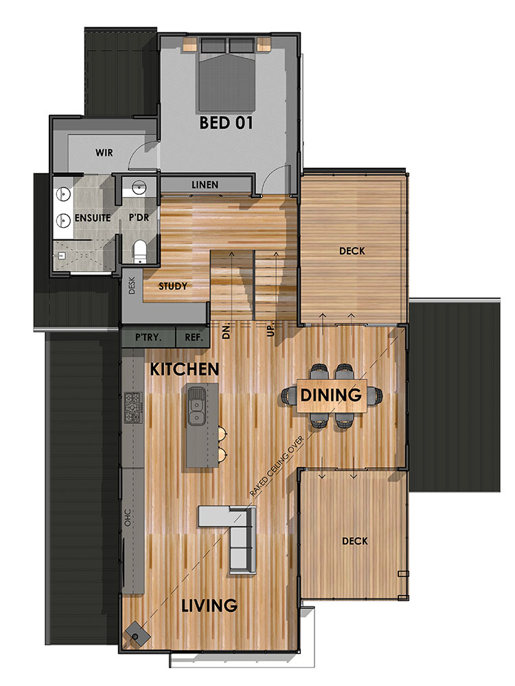 Aireys Inlet 30 Revised First Floor plan