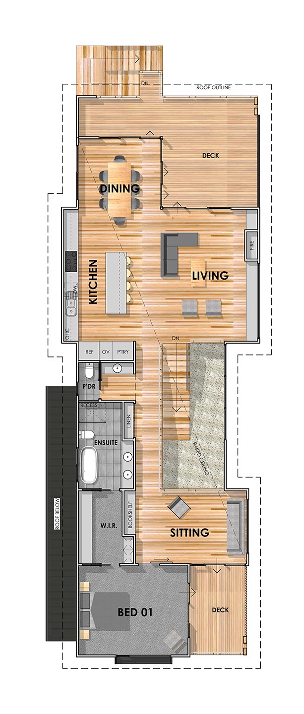 Anglesea Custom Home First Floor Plan