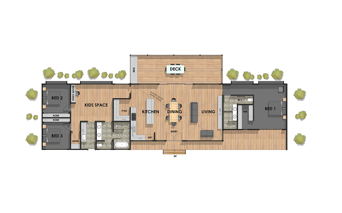 Dean Marsh 28 Single Storey House Design Floorplan