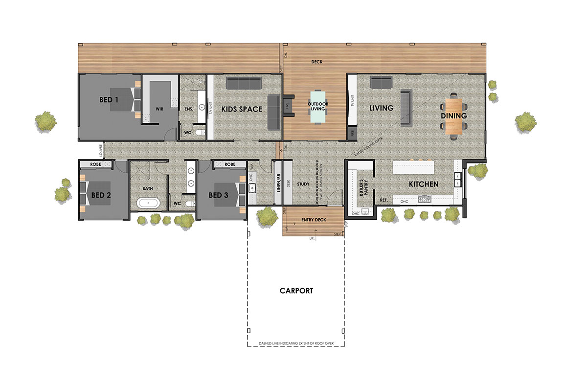 Kyneton 25 Single Storey House Design Floorplan
