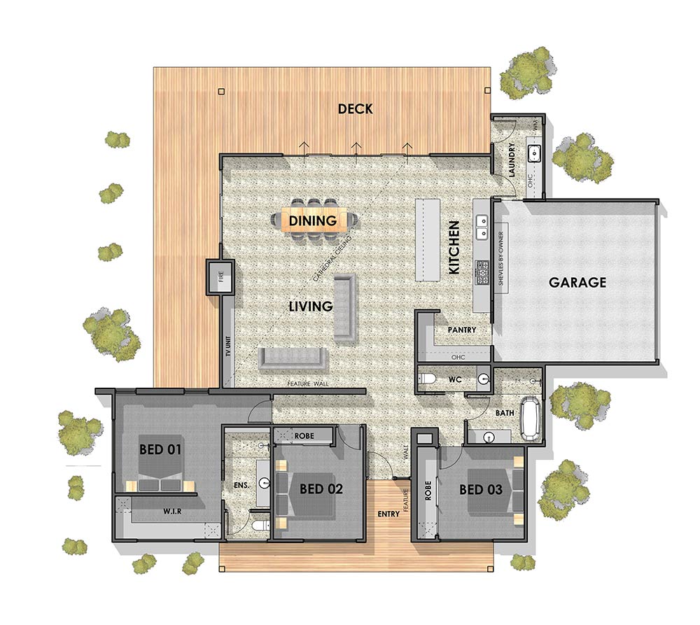Otway 31 Single Storey House Design Floorplan