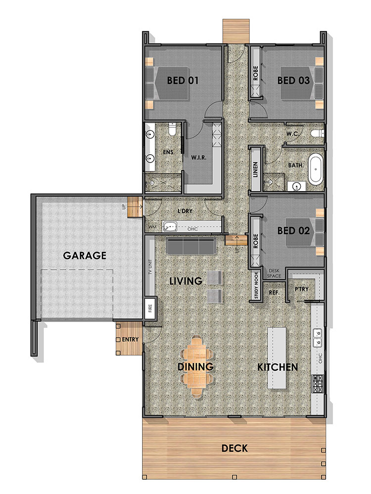 Jan Juc 25 Single Storey House Design Floorplan