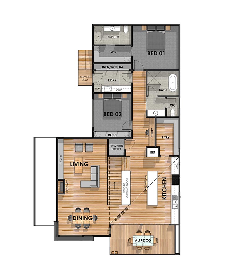 Portarlington 30 Sloping Block First Floor Plan 2