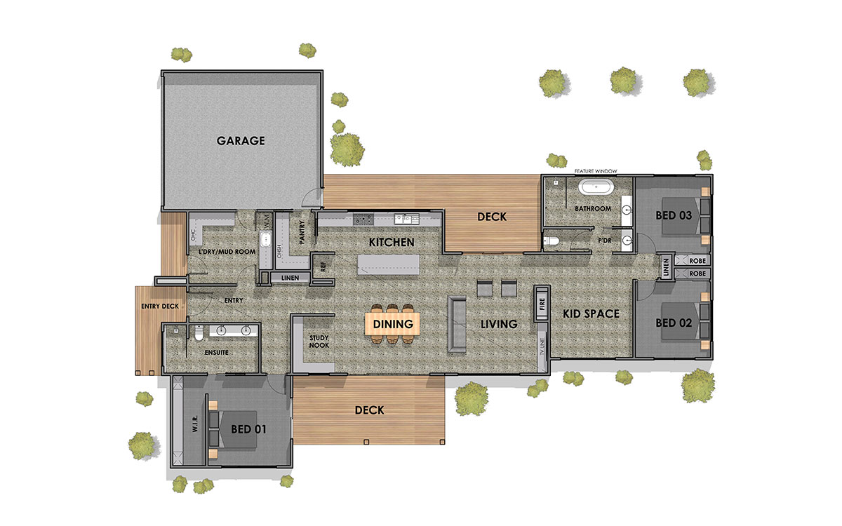 Winchelsea 26.26 Single Storey Home Ground Floorplan
